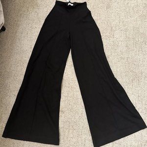 NWT Ripley Radar Black Ponte Knit Wide Leg Pant Size 3 (M)